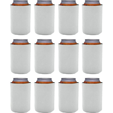 

Blank Soft Foam Collapsible Can Coolie (White 12 Pack)