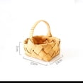 thumbnail image 2 of SOPOTUTU Woven Storage Basket Bamboo Basket Khaki for Family Gatherings 1Pack, 2 of 8