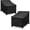 Black, variant on Outdoor Chair Covers , Black Lawn Patio Furniture Covers, Heavy Duty Wicker Garden Sofa Chair Cover, 2 Pack - 30" W x 37" D x 31" H