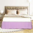 thumbnail image 1 of PiccoCasa Bed Skirt Double Brushed Microfiber with Dust Ruffle, King Light Purple, 1 of 7