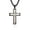Rose Gold, variant on Stainless Steel Cross Necklace for Men , Religion Fashion Jewelry Gifts, 24 In