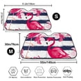 thumbnail image 3 of Balery Pink Flamingos Print Car Windshield Sun Shade,Windshield Sunshade for Car Pickup Truck SUV Accessories-Medium, 3 of 7
