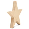 thumbnail image 3 of Chunky Wood Stars for Crafts 4-inch, Pack of 100 Wooden Craft Shapes for July 4th & Christmas Bulletin Board Decorations, by Woodpeckers, 3 of 8