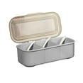 thumbnail image 2 of Callipe Condiment Server with Ice Tray Cold Serving Tray for Bar Fruit Salad Taco Multipurpose Chilled Condiment Caddy with Compartments And Separate Lids, 2 of 8