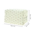 thumbnail image 2 of Unique Bargains 1 Pc Floral Quilting Makeup Bag for Travel Vacation Beige Polyester, 2 of 4