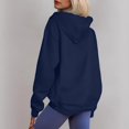 thumbnail image 5 of Dwralegc Zip Up Hoodie Women Thick Sherpa Lined Hoodie Warm Clothing Long Sleeve Winter Casual Hoodies with Pockets Royal Blue XL, 5 of 5