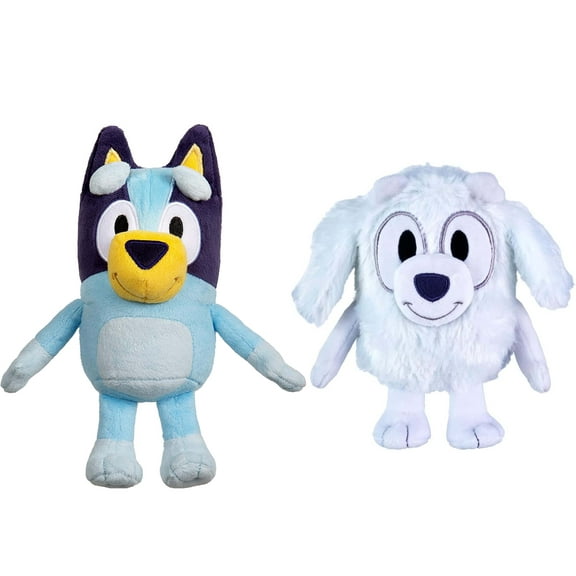 Bluey 8" & Lila 6.5" Tall Plush - Soft and Cuddly Plush Bundle