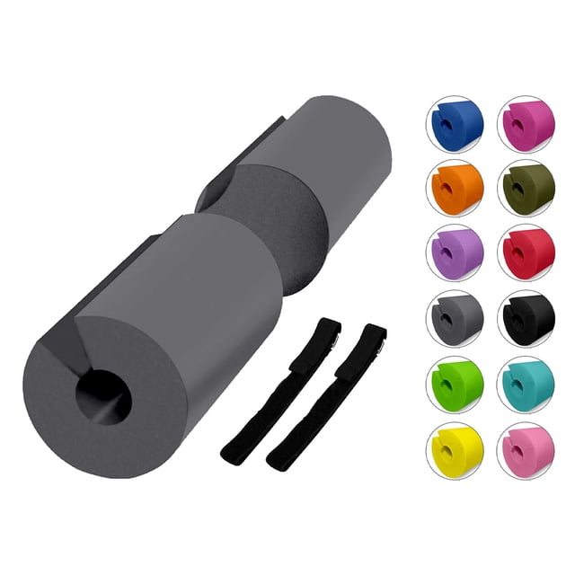 Cojin Protector Barra, Almohadilla de barra, Gris MDFitness Squat Hip Thrust Barbell Pad MDFitness Olimpico o Universal