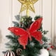 thumbnail image 5 of Adornos navideños, adornos navideños, regalos navideños, 1 pieza de decoración navideña, mariposas brillantes, accesorios con clips, flores navideñas, decoración para bodas y festivales, accesorios de, 5 of 7
