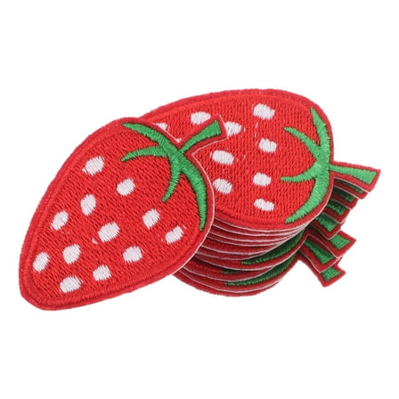 WRITWAA Embroidery Applique Patches Red Cloth 40Pcs