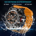 thumbnail image 5 of Men’s Digital Analog Watches Military Outdoor Multifunctional Sport Wristwatch with TPU Watch Strap Waterproof Wristwatch Gift for Man, 5 of 9