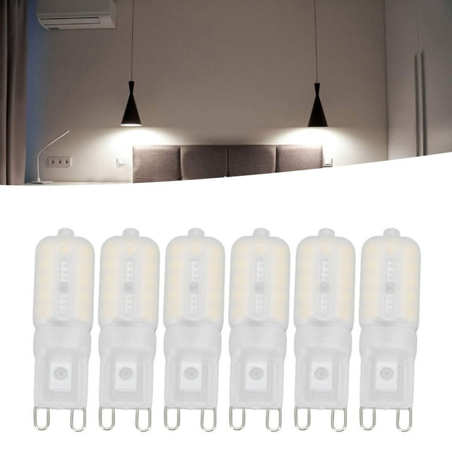 Bombilla Liderada G9 Regulable G9 Oculro Ahorro de Energía 22 Bombillas 5W Para Lámpara de Techo Lámpara de Escritorio 6 UDS
