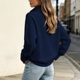 thumbnail image 6 of Zormilly Oversized Sweaters for Women Long Sleeve Mock Neck Soft Sweaters with Buttons Business Casual Tops, S-3XL, 6 of 9