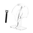 thumbnail image 2 of Quzzie Desktop Headphone Stand Acrylic Holder Sturdy Storage Rack Antislip Base Stable Design Cable Management Suitable for Office Gaming Room Workspace Transparent, 2 of 8