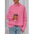 thumbnail image 2 of Suéter PRETTYGARDEN 2025 Rosa Cuello Alto y Mangas Murciélago Talla XXL, 2 of 8