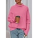 thumbnail image 2 of Suéter PRETTYGARDEN 2025 Rosa Cuello Alto y Mangas Murciélago Talla XXL, 2 of 8
