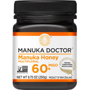 Manuka Doctor Raw Manuka Honey, MGO 60+, 8.75 oz (250 Grams), Certified 100% Pure New Zealand Honey