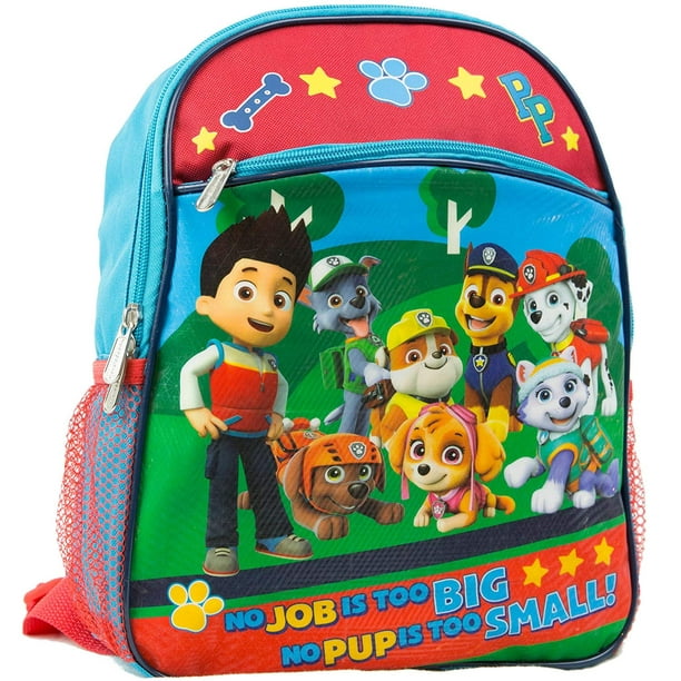 paw patrol backpack set