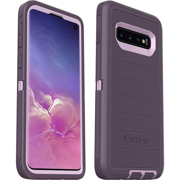 OtterBox Defender Series Rugged Case for Samsung Galaxy S10, Purple Nebula