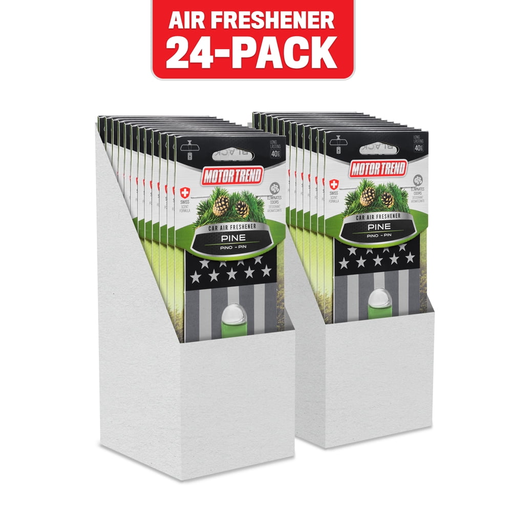 Motor Trend Black Flag Car Air Freshener, Pine Scent (24