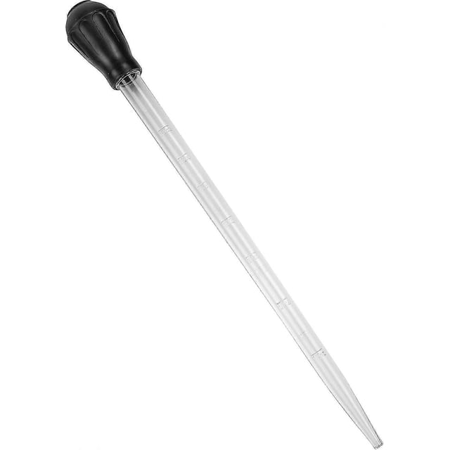 50 ML Coral Feeder Long Syringe, Aquarium Long Syringe Dropper Pipette Turkey Baster for Marine Fish Feeding Black/Long Syringe) G