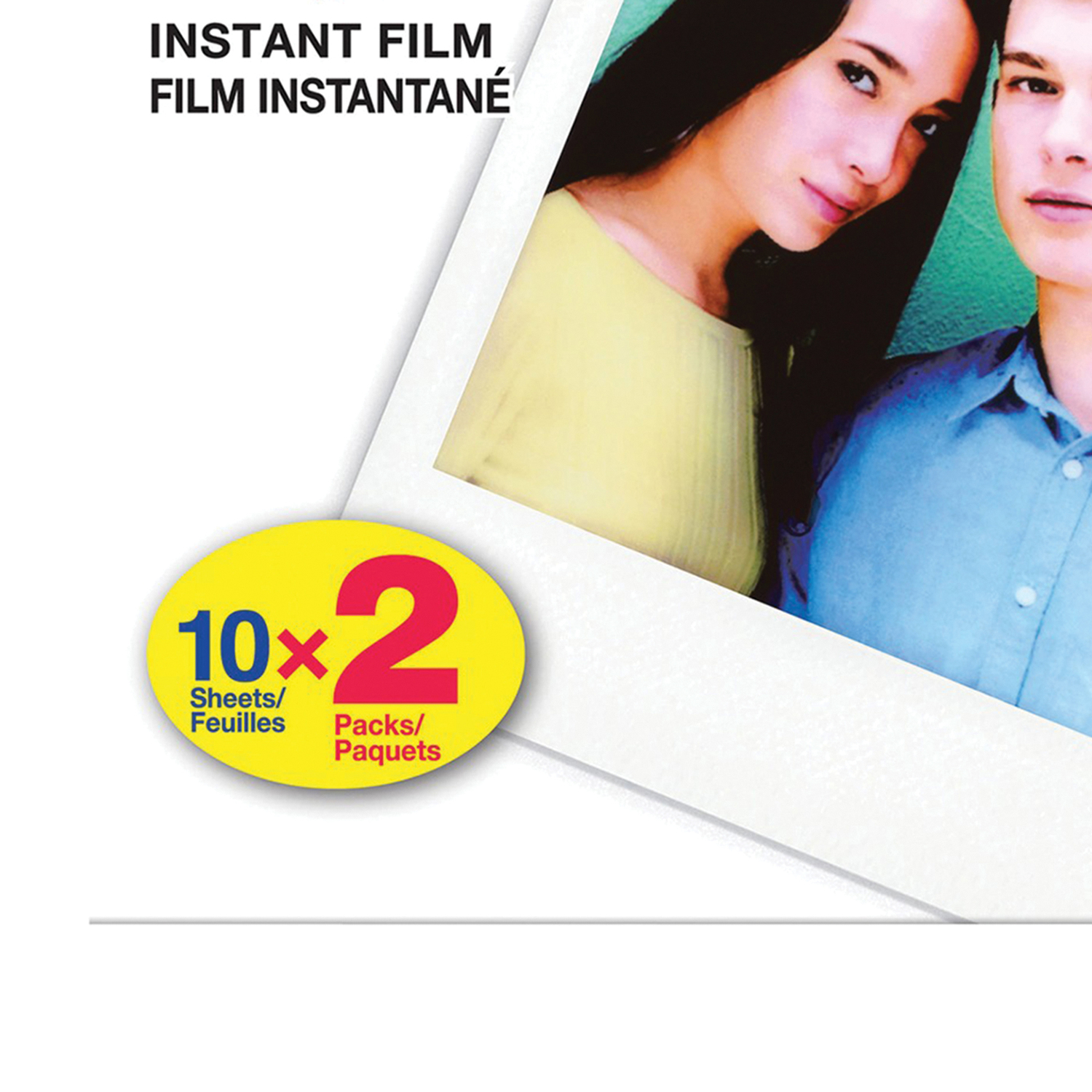 FUJIFILM instax SQUARE Film, 10 Sheets, 2 Pack
