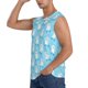thumbnail image 3 of Fotbe Skating Poodle Fun Men's Camiseta sin Mangas Estampada para Hombres, Playera Casual para Gimnasio, Entrenamiento, Playa-Medium, 3 of 7