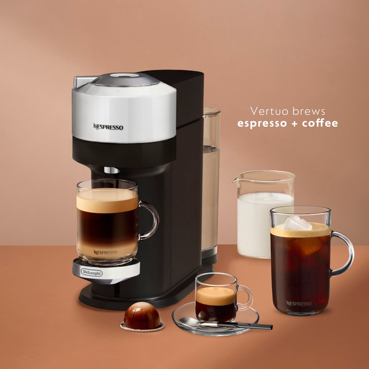 Nespresso By De'Longhi New Vertuo Next Premium Coffee and Espresso