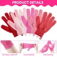 thumbnail image 3 of Guantes de baño exfoliantes, 90 unidades, doble cara, color rosa, 3 of 6
