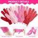 thumbnail image 3 of Guantes de baño exfoliantes, 90 unidades, doble cara, color rosa, 3 of 6