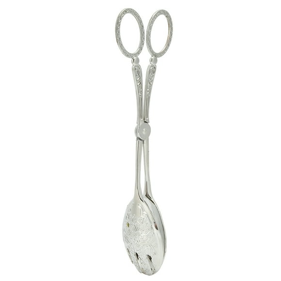 Utensilios de cocina de aleación de zinc, pinza multifuncional antideslizante para cocinar, hornear, pan, alimentos (plata)