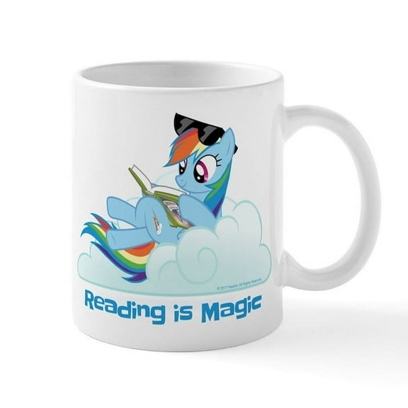 CafePress - My Little Pony Reading Is Magic - 11 oz Ceramic Mug - Novelty Coffee Tea Cup