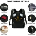 thumbnail image 4 of Lovevook Lunch Backpack for Men, Insulated Cooler Lunch Box Backpack Picnic, Travel Backpack Fit 17 Inch Laptop with Lock & USB-Black, 4 of 7