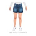thumbnail image 1 of Bermuda George para Mujer, Talla EEG con bordado Azul, 1 of 4