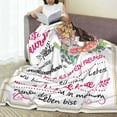 thumbnail image 3 of LHSHID Birthday Gift for My Best Friend Sisters Blanket Flannel Soft and Comfortable Anti static Bed Sofa Blanket 50x60in, 3 of 5
