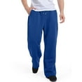 thumbnail image 6 of Domuza Baggy Sweatpants Men Wide Leg Open Bottom Lounge Sweat Pants Fashion Casual Stretch Waist Loose Fit Workout Pants with Pockets Blue M, 6 of 6