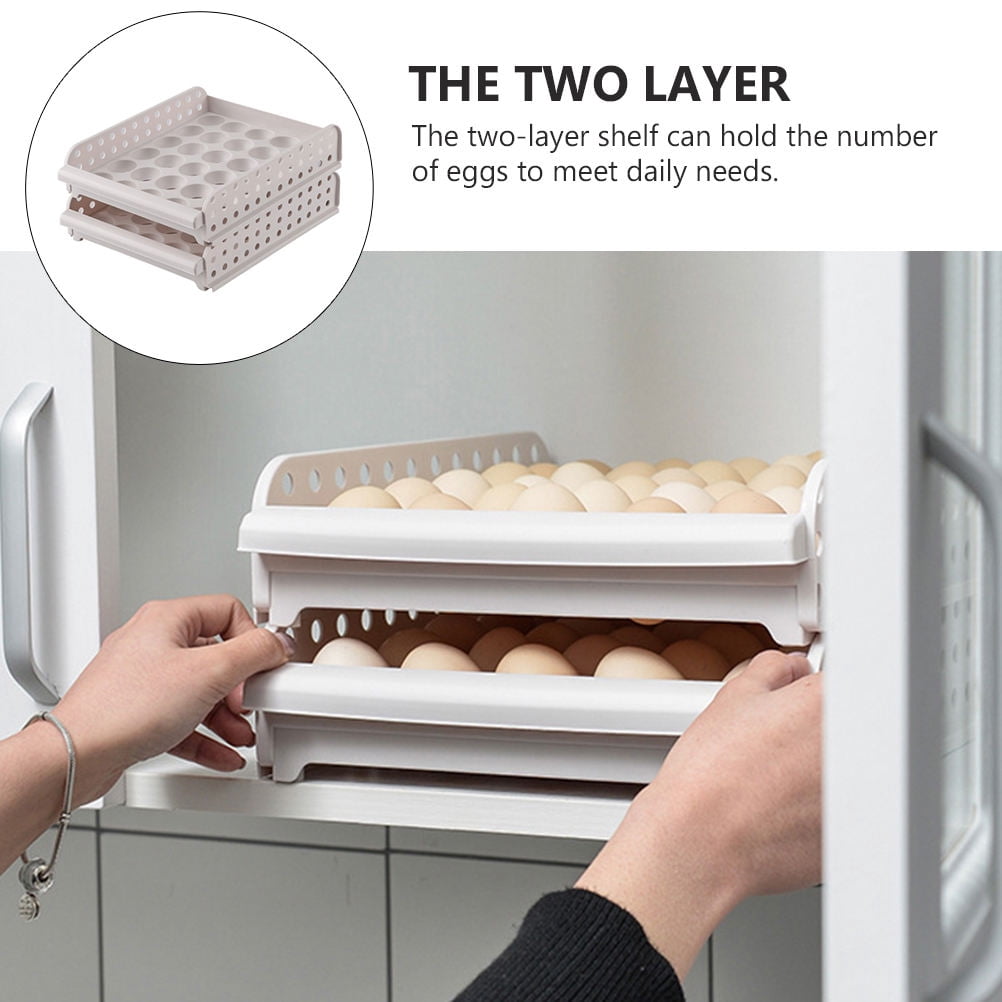Mobutofu Eggs Storage Case Egg Organizer Plastic 1Pack
