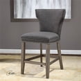 thumbnail image 2 of Bowery Hill 25" Upholstered Counter Stool in Charcoal and Gray, 2 of 7