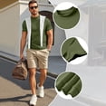 thumbnail image 7 of BRANROY Summer Tops for Men - Trendy True Classic Tees Men Style, Mens Shirts Short Sleeve Mock Turtleneck Stretchy Daily Pullover,Army Green,L, 7 of 7