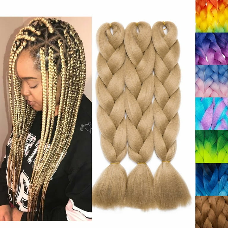 Wholesale Weave Cheap Blonde Yaki Box Jumbo Hair Crochet Braids Extensions  - China Jumbo Hair Crochet Braids Extensions and Synthetic Braiding Hair  price
