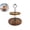 Black, variant on Cupcake Stand with Serving Tray and Metal Rod Rustic Wooden Tiered Cupcake Stand Decorative Tiered Tray Stand Display Dessert Holder for Home, Catering, Fruit and Sweets Display