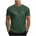 thumbnail image 2 of Tops para hombre, blusas y camisas de cuello redondo y manga corta para hombre, blusas casuales de cuello redondo con estampado de moda para hombre, blusas de cuello redondo y manga corta, camisas par, 2 of 6