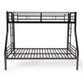 thumbnail image 7 of ASINMAK Twin-over-Full Bunk Beds for adult, Metal BunkBeds with 2 Ladders & Full Length Guardrail, Noise Free Full Size Bunk Bed Easy to Assemble- Black, 7 of 7
