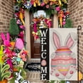 thumbnail image 5 of Tyidzon Easter Garden Flag 12x18 inch Double-Sided Bunny & Eggs, Reinforced Sleeve for Outdoor Garden Porch Walkway Spring Decor, 5 of 6