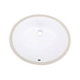 thumbnail image 2 of American Imaginations 18.125-in. W CUPC Oval Bathroom Undermount Sink Set In White - Chrome Hardware - Overflow Drain Incl. AI-31794, 2 of 7