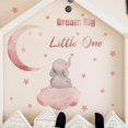 thumbnail image 3 of Dream Big Little One Pegatinas de pared con citas inspiradoras de elefante, pegatinas de pared para niños, para dormitorio, sala de juegos, guardería, decoración de pared, 3 of 5