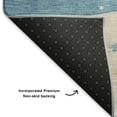 thumbnail image 5 of Addison Rugs Mayfield Premium Machine Washable Transitional Holiday Santa Blue Rectangle Rug, 3' x 5', 5 of 7