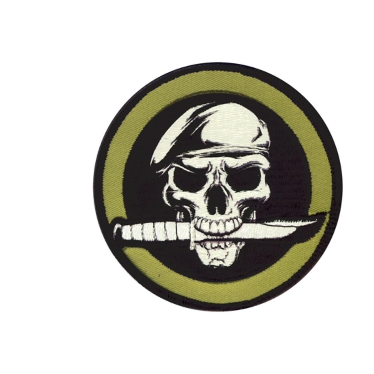 Rothco Military Skull/Knife 3.25' Patch