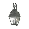 thumbnail image 4 of Livex Lighting Exeter 2 Light Outdoor Wall Lantern in Charcoal, 4 of 10