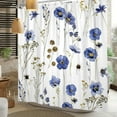 thumbnail image 3 of Orange Shower Curtains for Bathroom Fresh Fruits Flowers Green Leaves Allover Shower Curtain, 3 of 5